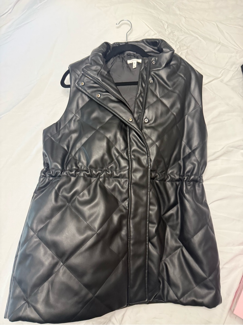 Maurices women’s Black Faux Leather vest- XL
